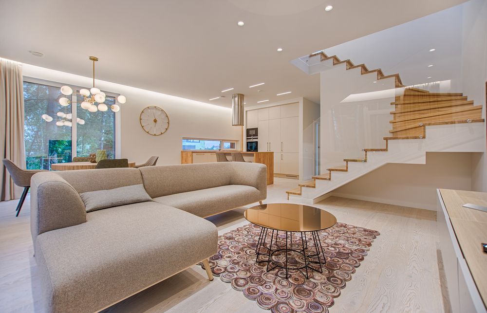 An airy, thoughtfully furnished living space